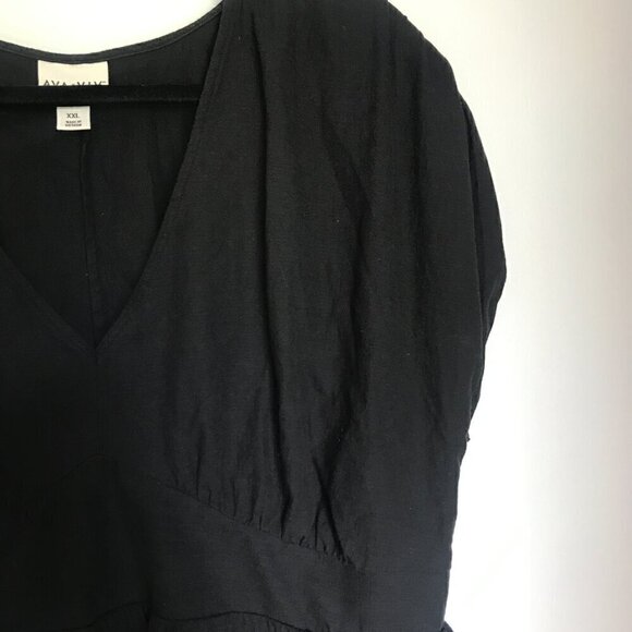 XXL Ava & Viv Black Dress - Picture 3 of 4